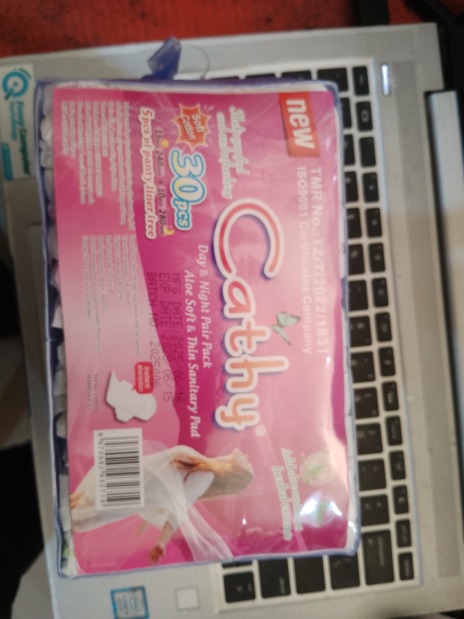 Pad-Cathy -Add aloe and mint herbal essences30pcs